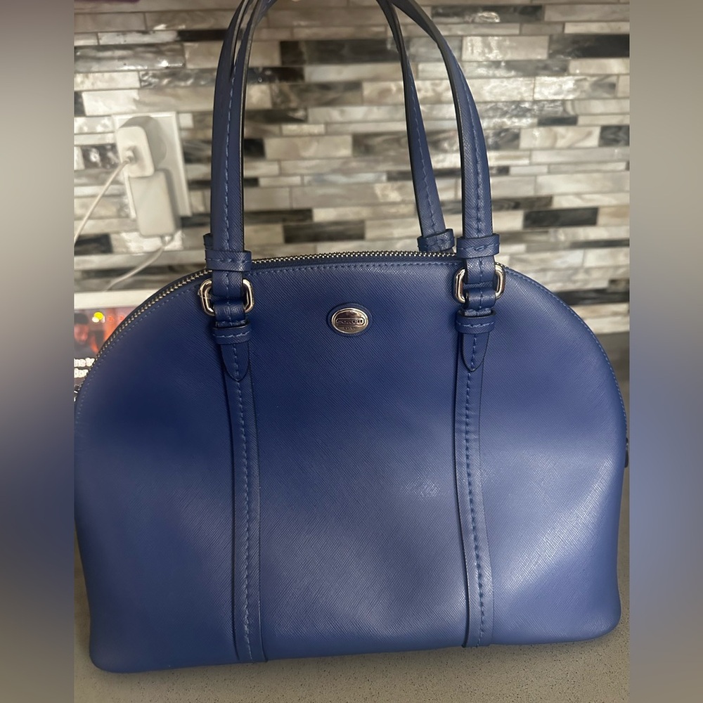 Coach Navy Blue Shoulder Bag
